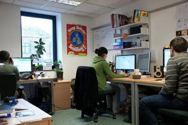Typical startup office (